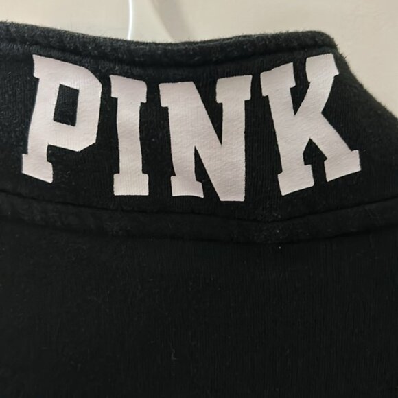 Victoria Secret PINK half zip sweatshirt with PINK on collar - Picture 3 of 5